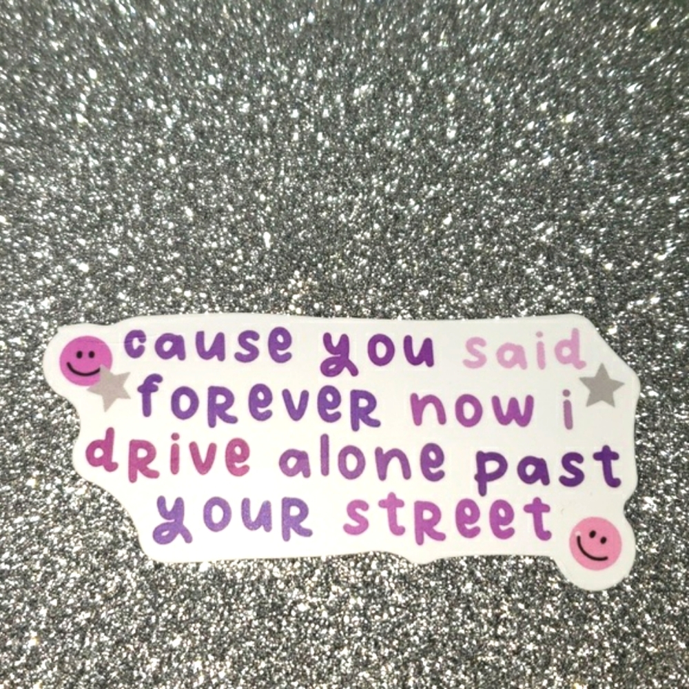 MUSIC Waterproof Sticker Olivia Rodrigo song lyrics
